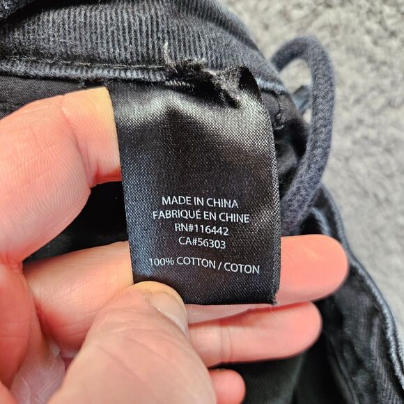 Monet Skateboards Jeans Womens Size 1 Black Denim Straight‎ Leg High Rise - Picture 9 of 13